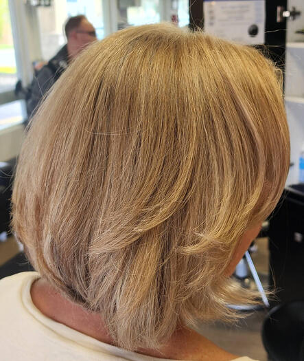 Full highlight, grey hair, transition hair